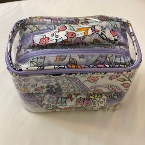 Vera Bradley 4 pc cosmetic organizer